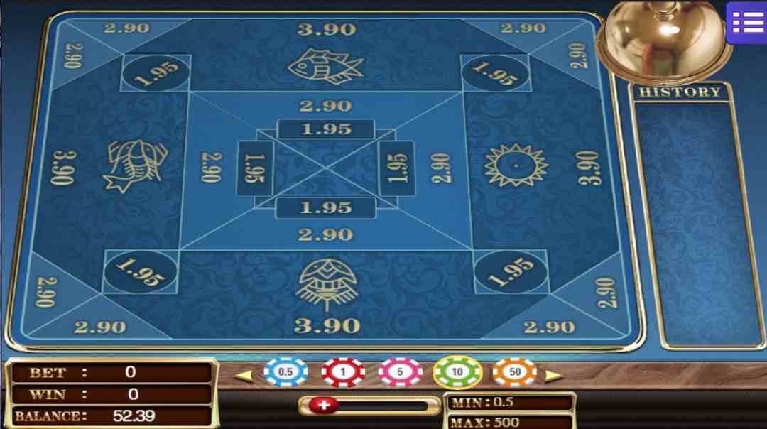 Giao diện game Belangkai sau khi đăng nhập và bước vào ván đấu